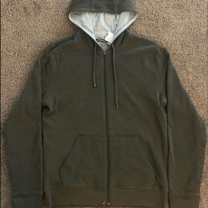 Michael Kors Army Green zip up hoodie